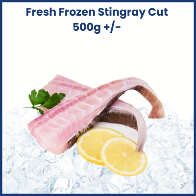 Fresh Frozen Stingray Cut (500g+/-) 新鲜魔鬼鱼