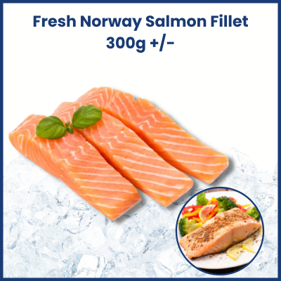 Fresh Norway Salmon FILLET (300g +/-) 新鲜三文鱼片