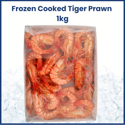 Frozen Cooked Tiger Prawn 1KG 速冻熟老虎虾