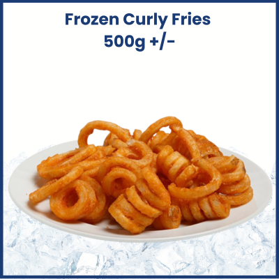 Frozen Curly Fries 500g +/- 扭扭薯条