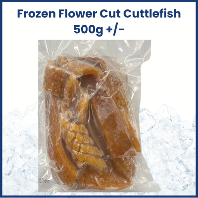 Frozen Flower Cut Cuttlefish 500g +/- 花切鱿鱼