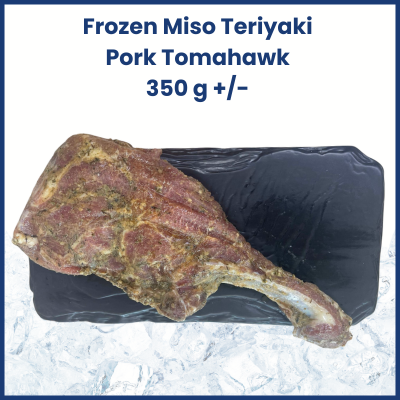 Frozen Miso Teriyaki Pork Tomahawk (350g +/-) 極品黑豚戰斧豬排