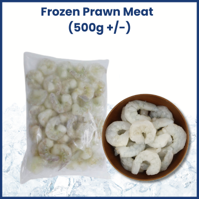 Frozen Prawn Meat (nett Weight 500g +/-)