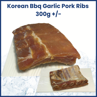 Frozen Korean Bbq Garlic Pork Ribs 300g +/- 韩式蒜香猪小排