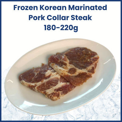Frozen Korean Marinated Pork Collar Steak 180-220g 韩式腌五花肉