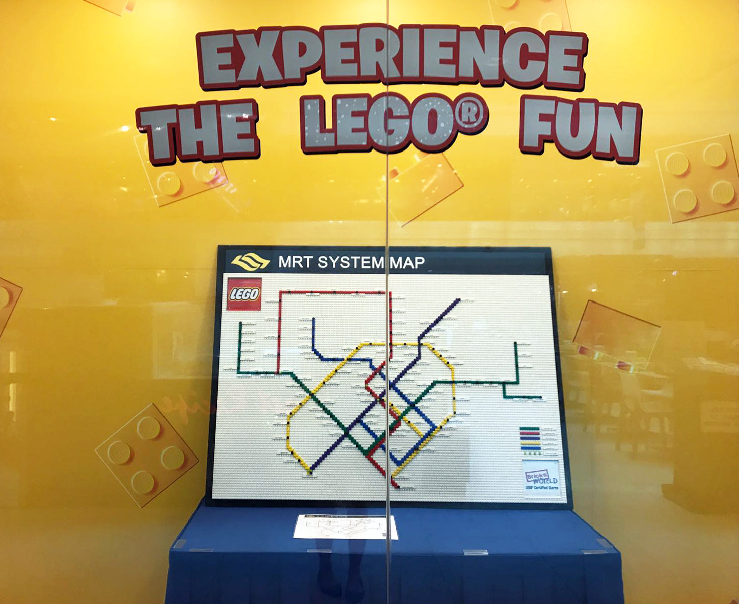 The FIRST ever LEGO MRT Map in Singapore