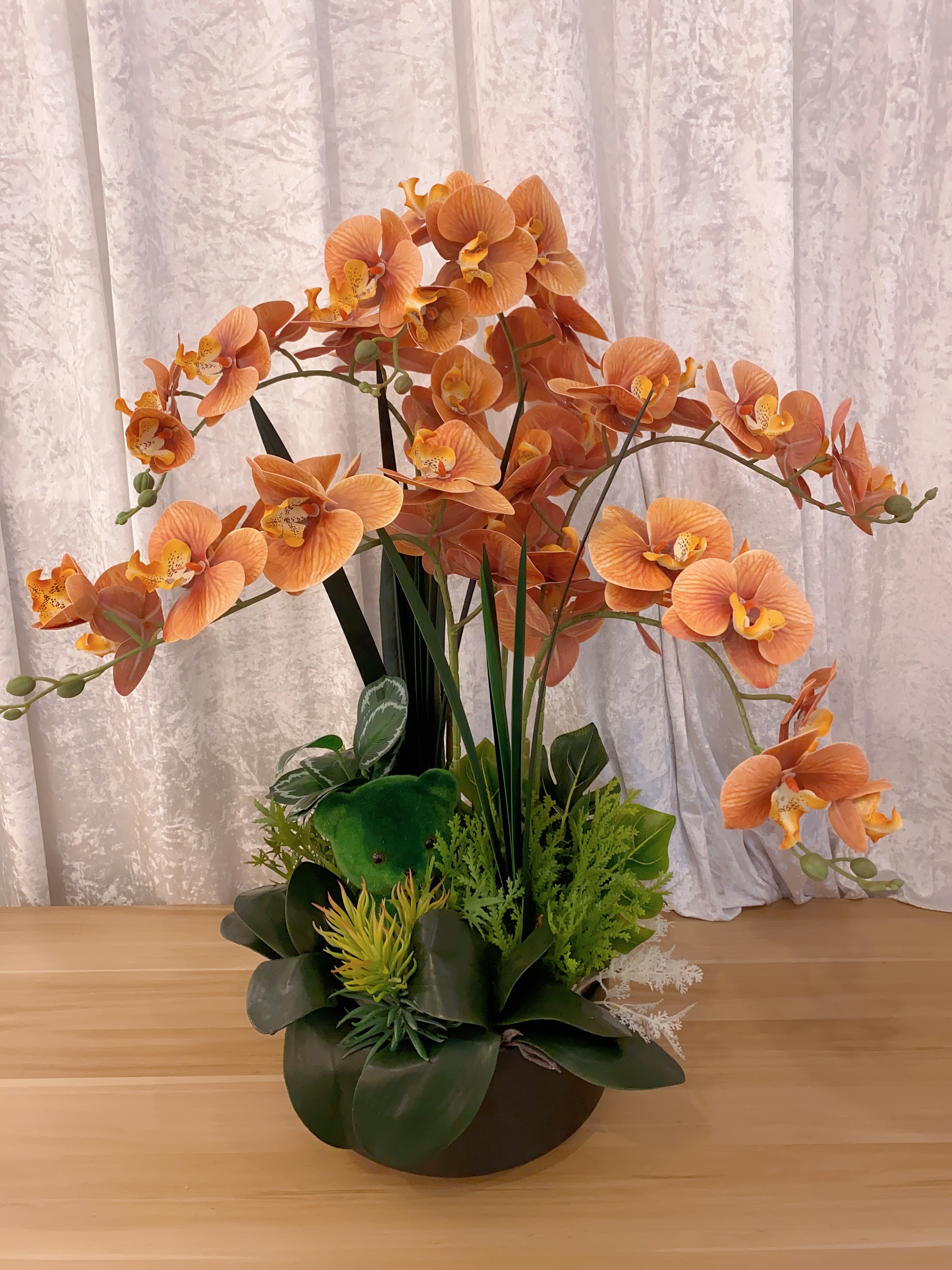 Orchid Oasis - Burned Orange 