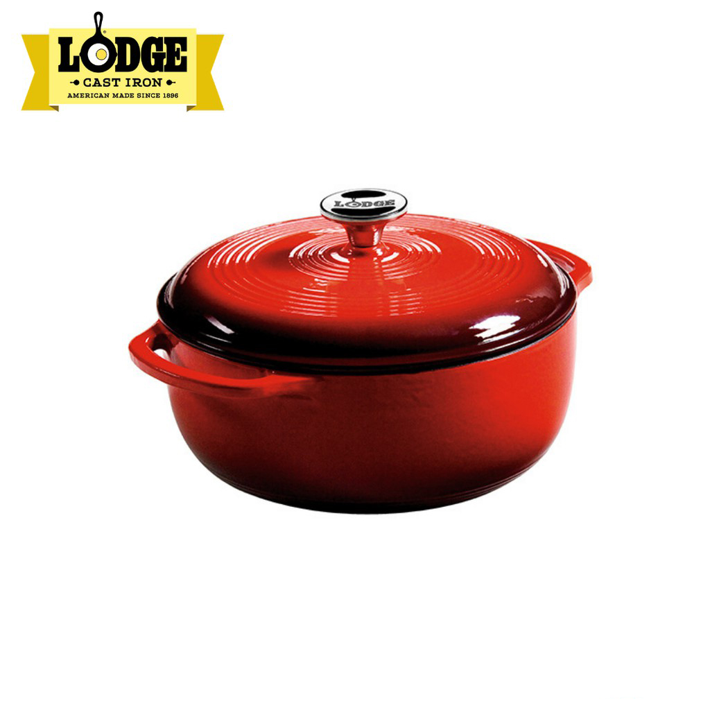 Lodge, Red Dutch Oven