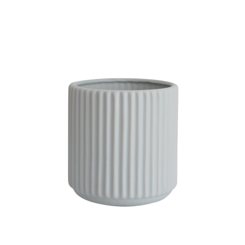 Stripe, Vase 15.5x17cm - Blue