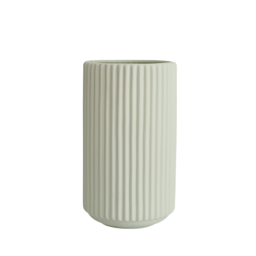 Stripe, Vase 14x25.5cm - Green