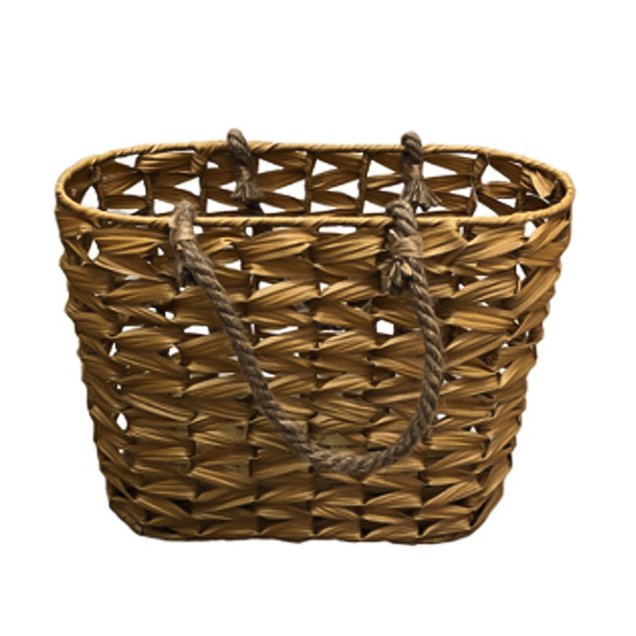 Vepro, Iron Basket With Rope Handle- Oval