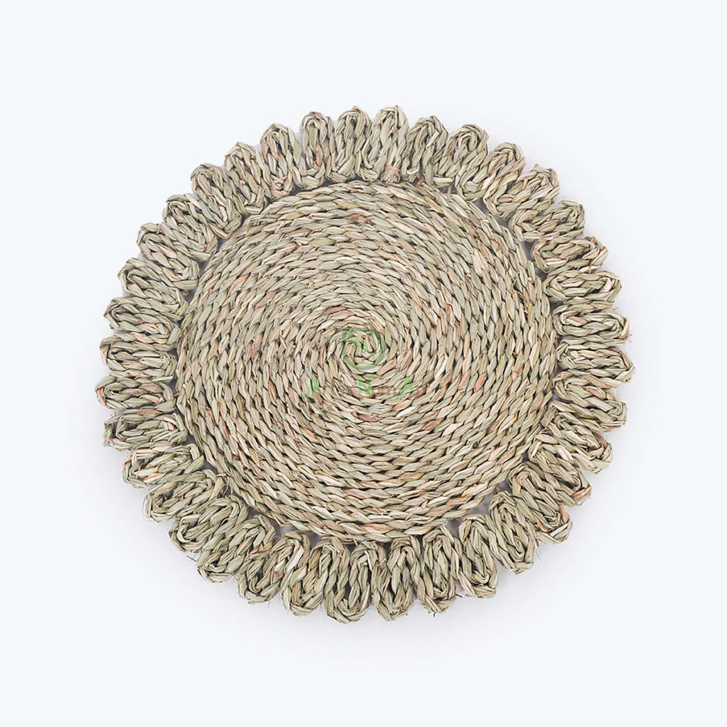 Vepro, Seagrass Placemat- Flower