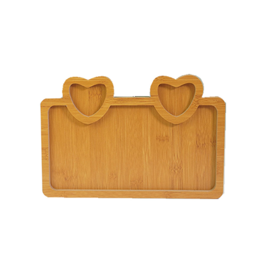 Wooden, Tray- Rectangle Heart shape