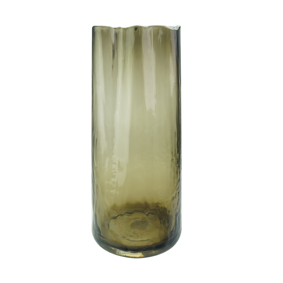 Laura, Glass Amber Vase 32cm