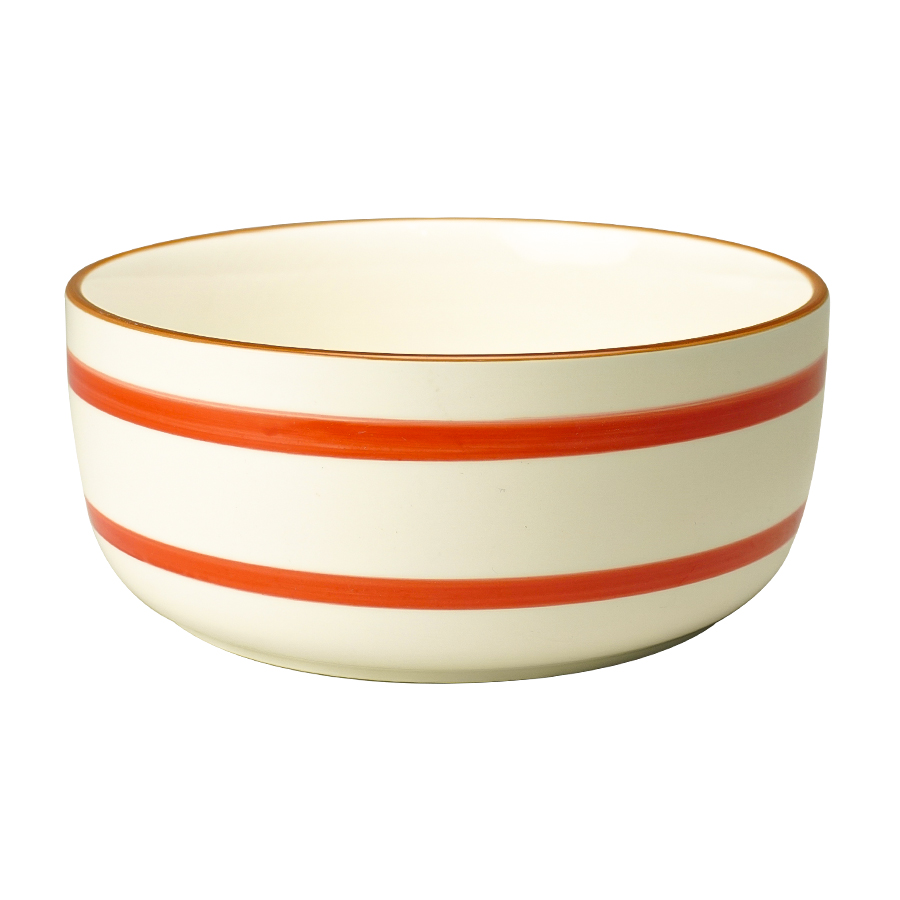 Instyle, Bowl 8" Red Stripe