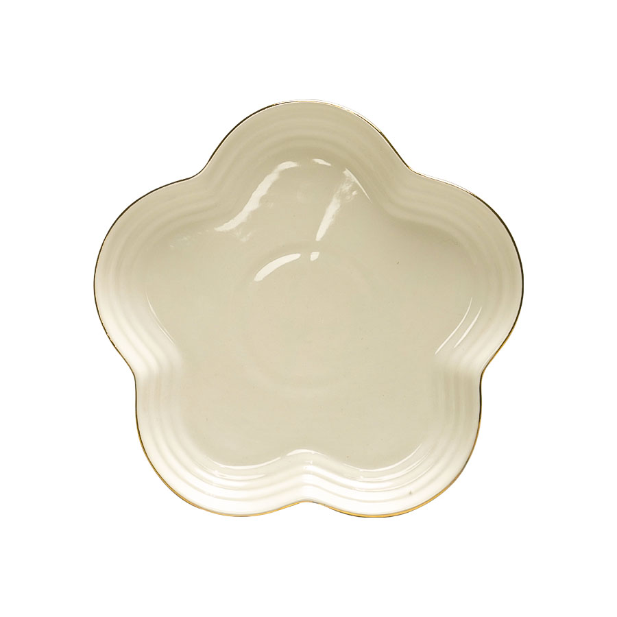 Golden Star, Ceramic Dish Plate 8"