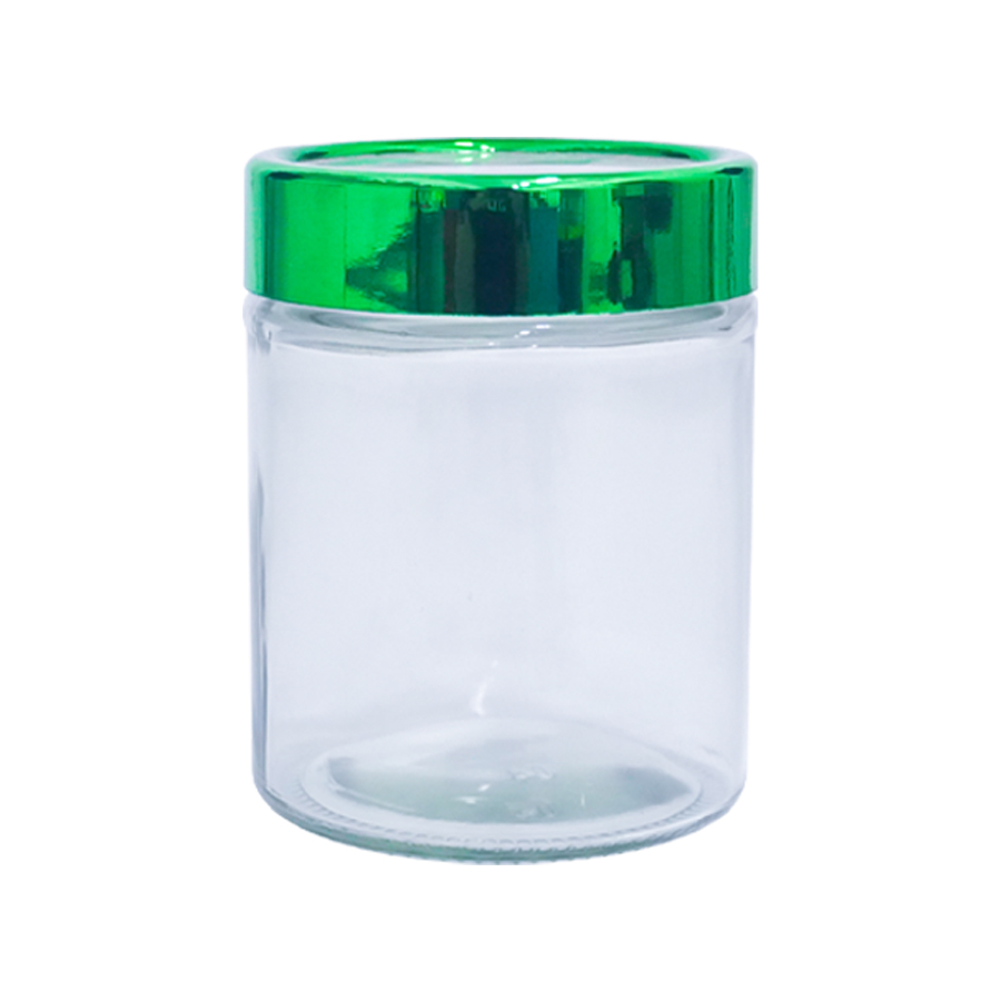 Glass Canister c/w Color Lid 600ml