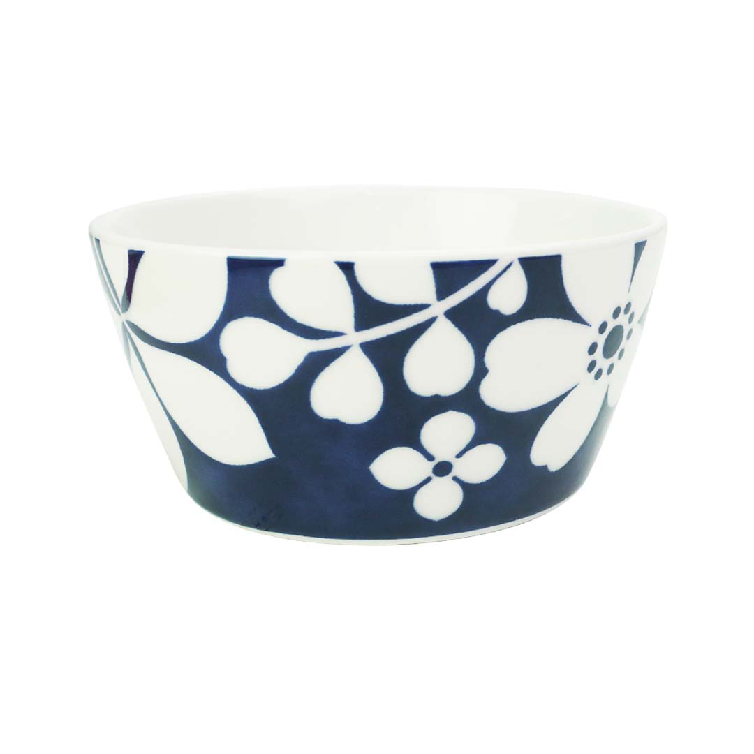 Ceramic, Ramen Bowl 15cm White Flower K3H005