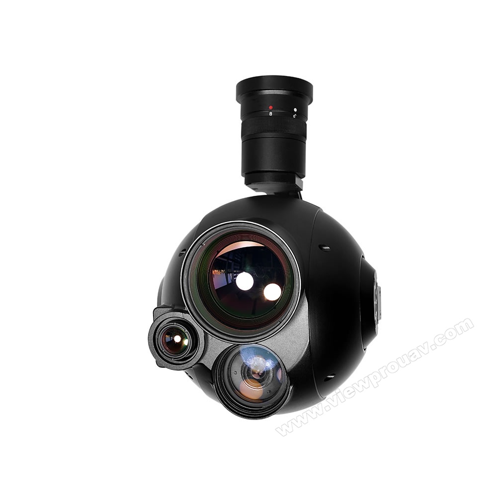 Q30TIR-1352 Powerful 3-axis Gimbal Camera 30x Optical Zoom SONY Camera and Dual IR Thermal Zoom Sensor Industrial Inspection/search/ firefighting gimbal-Viewpro