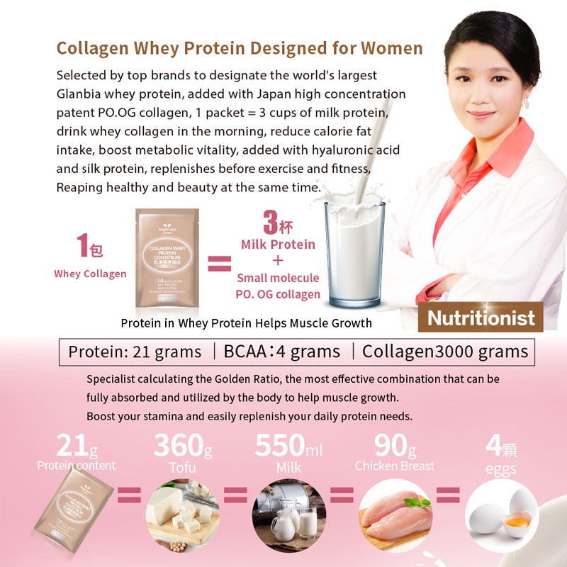 3 months Set 9 Boxes Collagen Bundle $249 / Whey Protein with Collagen-Angel LaLa SG