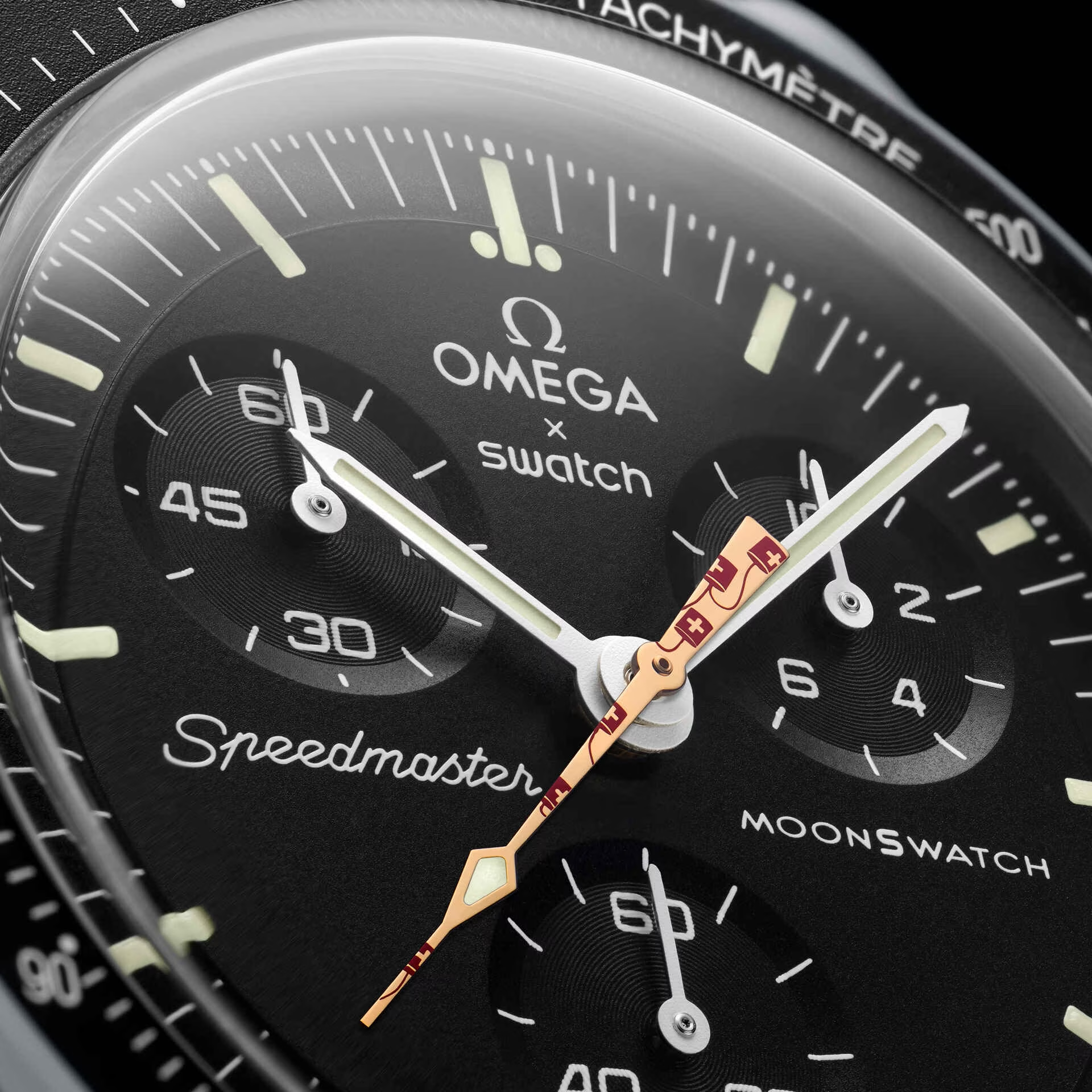 SWATCH x OMEGA MOONSHINE GOLD™ MISSION(Swiss National Day)