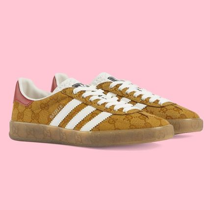 GUCCI スニーカー 人気コラボ GUCCI adidas ガゼル ウィメンズスニーカー(3)