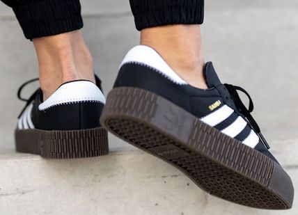 adidas スニーカー adidas Sambarose Black White Gum B28156(12)