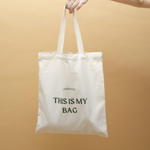 Lyden Unisex canvas bag leisure letter /large capacity handbag