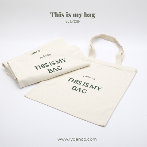 Lyden Unisex canvas bag leisure letter /large capacity handbag