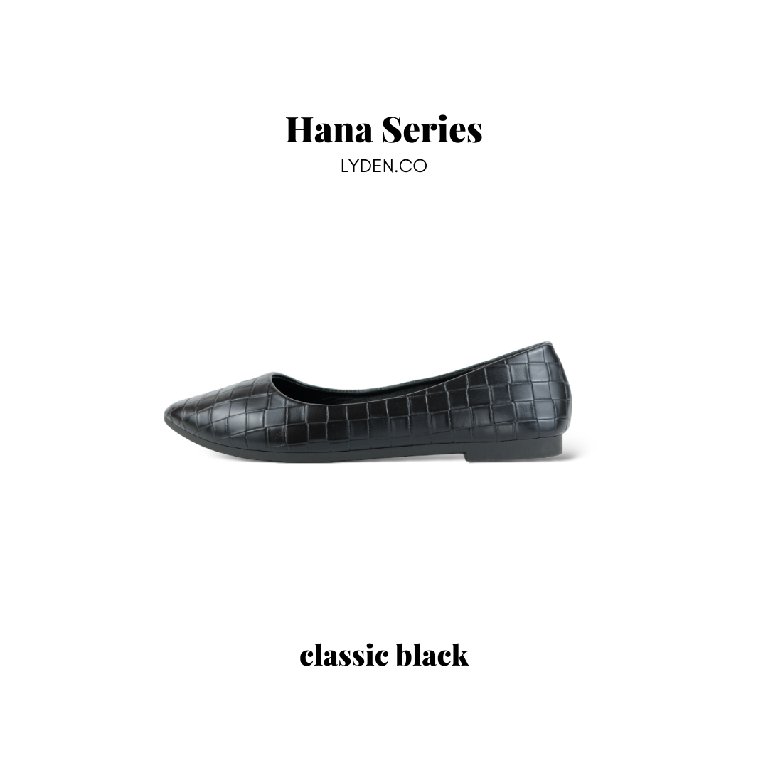Lyden Hana Series Flats - Classic Black