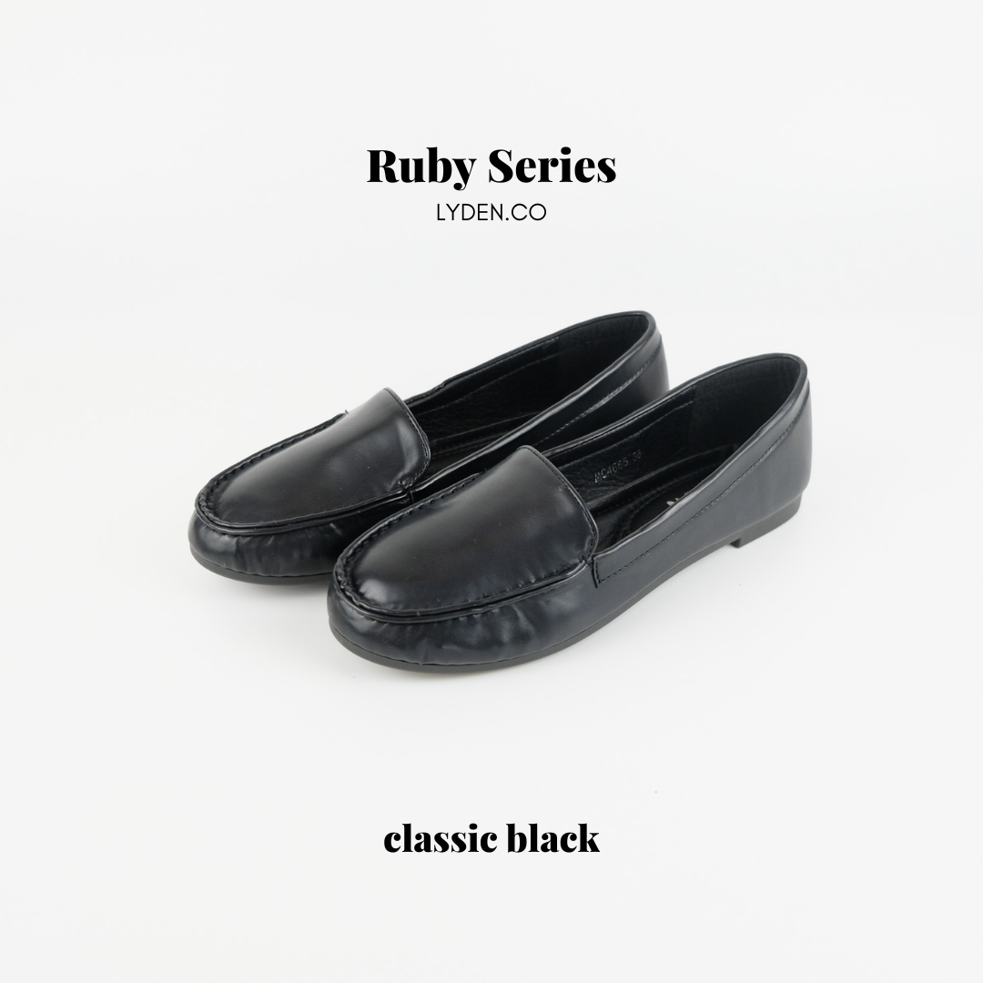 Lyden Ruby Series Moccasins - Classic Black