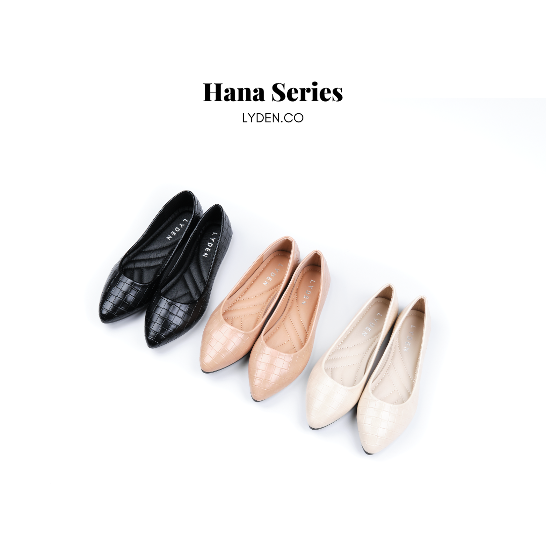 Lyden Hana Series Flats - Classic Black