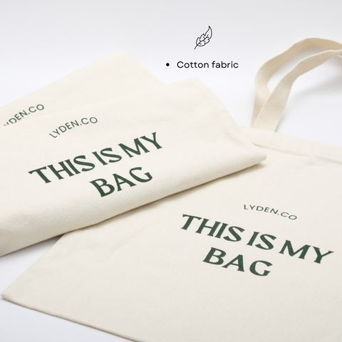 Lyden Unisex canvas bag leisure letter /large capacity handbag