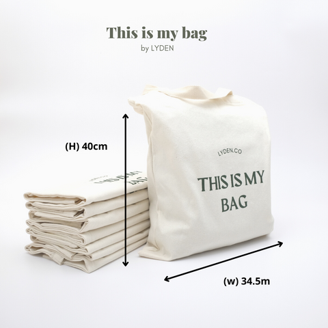 Lyden Unisex canvas bag leisure letter /large capacity handbag