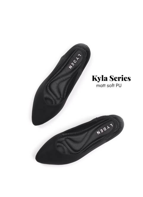 Lyden Kyla series flat (Premium flat) in black (Pre-Order 20 days)