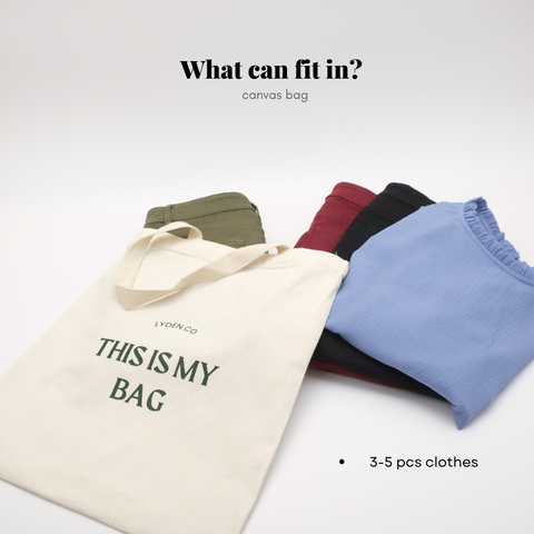 Lyden Unisex canvas bag leisure letter /large capacity handbag