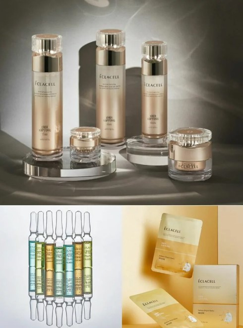 ECLACELL DRH LIFITING SKINCARE 5 SET + AMPOULE + 2 BOX OF DRH LIFITING MASK