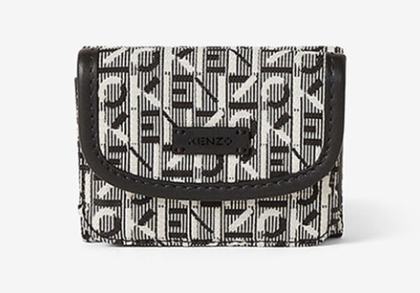 KENZO CARDHOLDER WITH FLAP AND WORDS LOGO