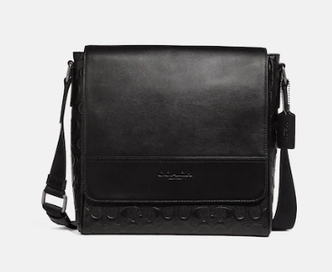 COACH CLASSIC DESIGN MESSENGER BAG CLASSIC BLACK