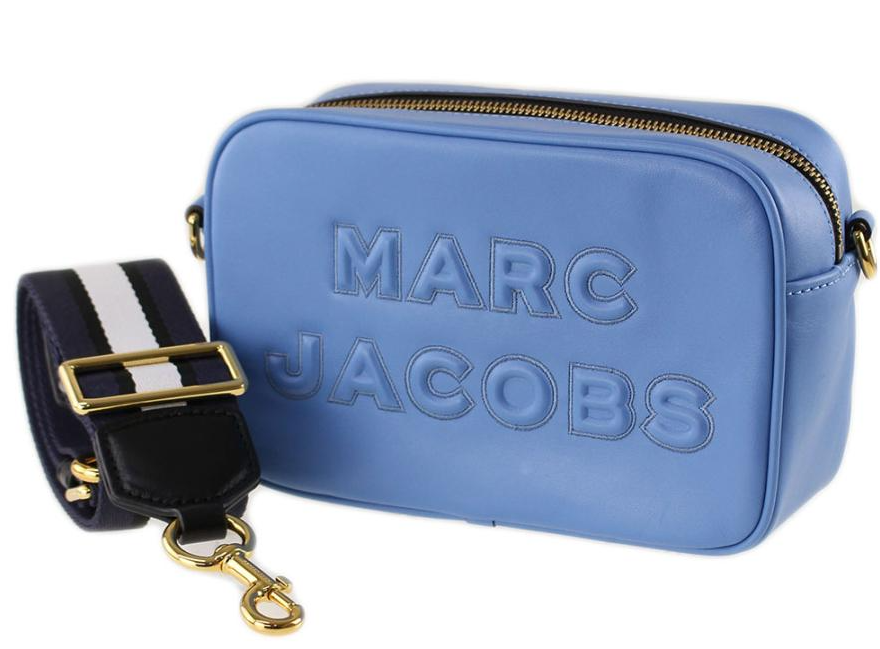 MARC JACOBS PLAIN COLOR CAMERA BAG BLUE