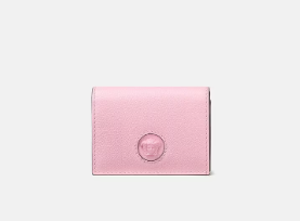 VERSACE PINK SNAKE SKIN WALLET WITH MEDUSA LOGO