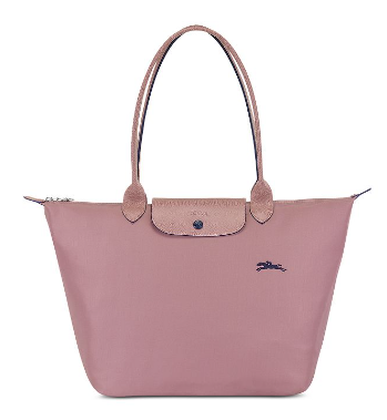 LONGCHAMP LONG HANDLE NYLON POP TOP HANDLE BAG L ROSE PINK