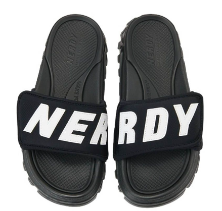 NERDY RI BRE VEL SLIDE (BK)_240 (BLACK, SIZE 240)