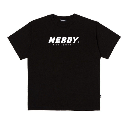 NERDY BA BIG LO 1/2 SL T (BK)_M (BLACK, SIZE M)