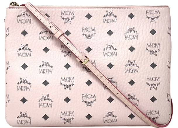MCM AREN CROSSBODY POUCH IN MONOGRAM LEATHER (MEDIUM)
