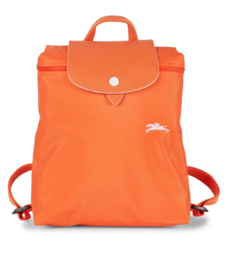 LONGCHAMP LE PLIAGE CLUB BACKPACK COLORS ORANGE