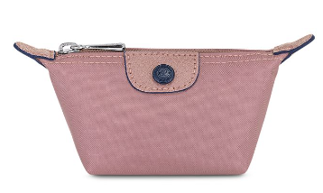 LONGCHAMP NYLON COIN POUCH ROSE PINK