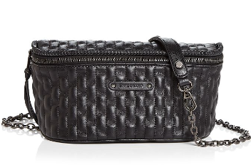 LONGCHAMP FEMALE LAMBSKIN LEATHER SLING BAG WITH ZIPPER BLACK