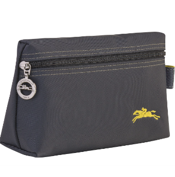 LONGCHAMP NYLON POUCH GREY