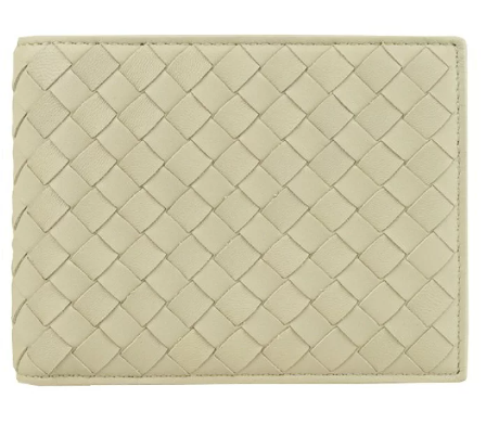 BOTTEGA MEN WALLET WITH COIN POUCH CREAM